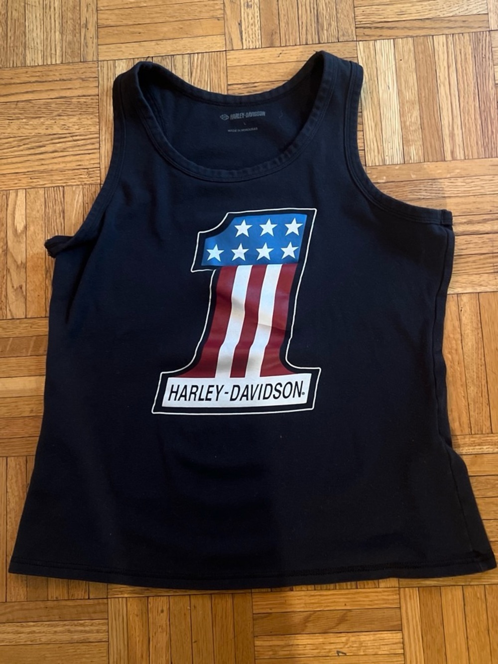 Harley-Davidson Black Graphic Tee with Metallic Logo